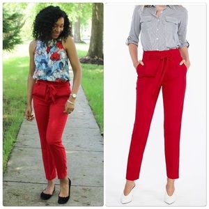 Express hi rise paperbag pants size 6